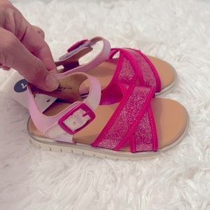 Cat & Jack Pink Sparkle Girls Toddler Scandals Size 7 NWT